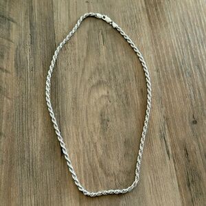 20” 925 Sterling Silver Roped Chain